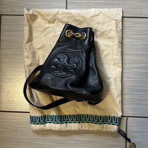 Tory Burch, black leather mini bag